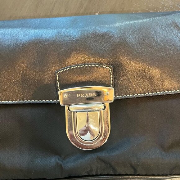 PRADA 2005 TESSUTO LEATHER BAG - Picture 5 of 9
